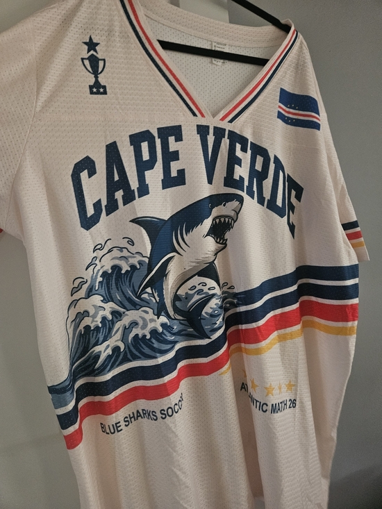 Other - Cape Verde Blue Sharks Soccer Jersey 4XL Shark Graphic Atlantic Match 26